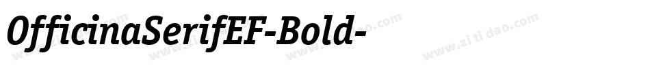 OfficinaSerifEF-Bold字体转换