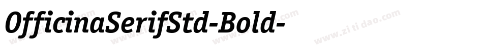OfficinaSerifStd-Bold字体转换