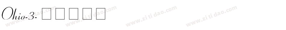 Ohio-3字体转换