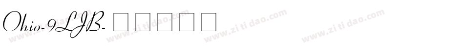 Ohio-9LJB字体转换