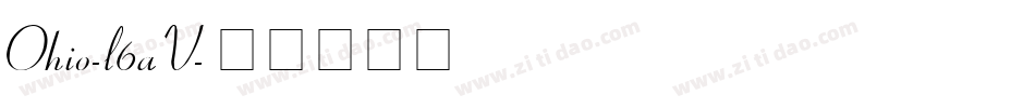 Ohio-l6aV字体转换