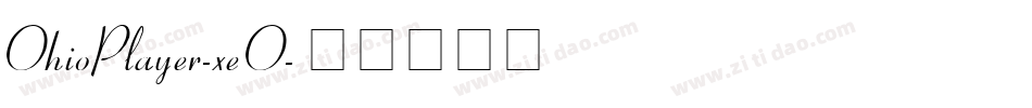 OhioPlayer-xeO字体转换