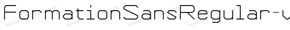 FormationSansRegular-vJAA字体转换