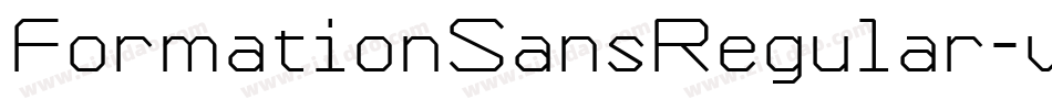FormationSansRegular-vJAA字体转换