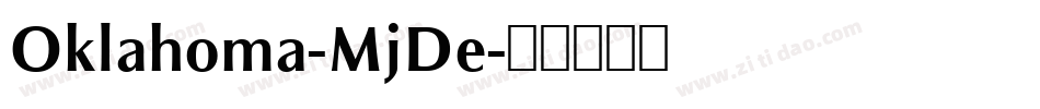 Oklahoma-MjDe字体转换
