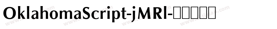 OklahomaScript-jMRl字体转换
