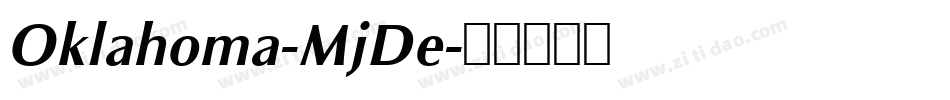 Oklahoma-MjDe字体转换