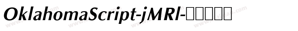 OklahomaScript-jMRl字体转换