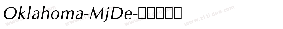 Oklahoma-MjDe字体转换