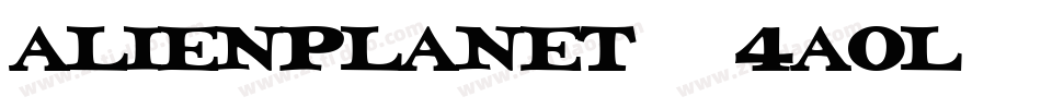 AlienPlanet-4aOl字体转换
