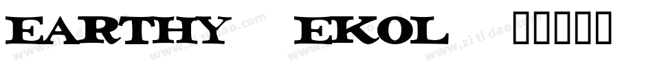Earthy-eKOl字体转换