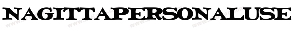 NagittaPersonalUse-2zOl字体转换