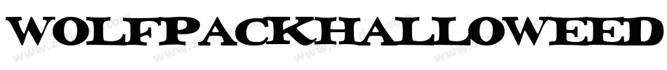 WolfpackHalloweed-EaGOl字体转换