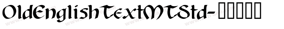 OldEnglishTextMTStd字体转换