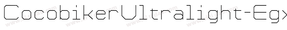 CocobikerUltralight-Egx4字体转换