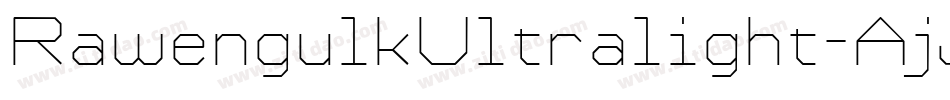RawengulkUltralight-AjJL字体转换