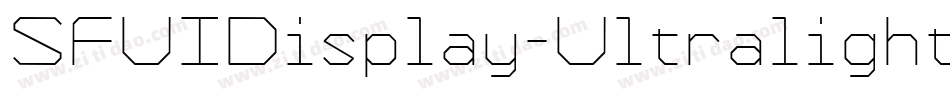 SFUIDisplay-Ultralight字体转换
