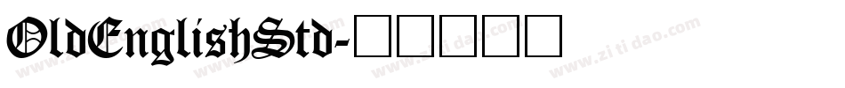 OldEnglishStd字体转换