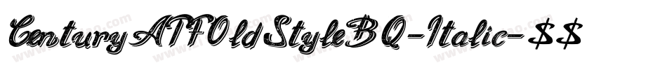 CenturyATFOldStyleBQ-Italic字体转换