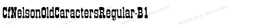 CfNelsonOldCaractersRegular-B19d字体转换