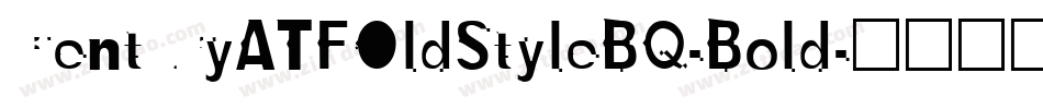 CenturyATFOldStyleBQ-Bold字体转换