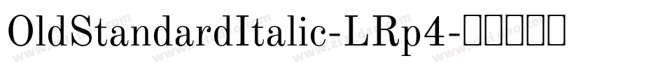 OldStandardItalic-LRp4字体转换