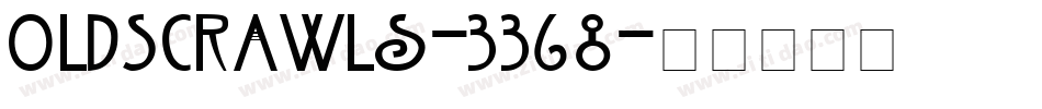 OldScrawls-3368字体转换