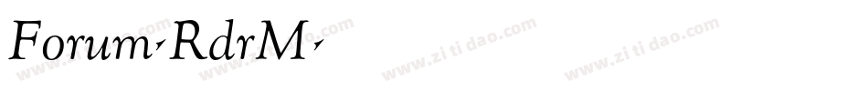 Forum-RdrM字体转换