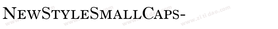 NewStyleSmallCaps字体转换