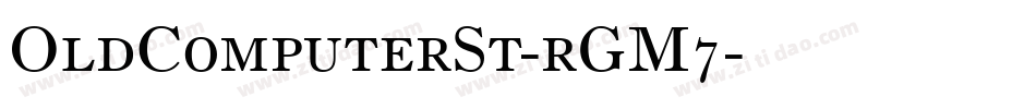 OldComputerSt-rGM7字体转换