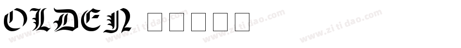Olden字体转换
