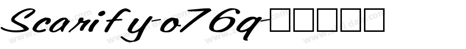 Scarify-o76q字体转换