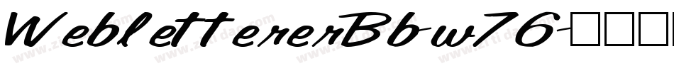 WeblettererBb-w76字体转换