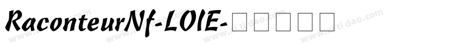 RaconteurNf-LOlE字体转换