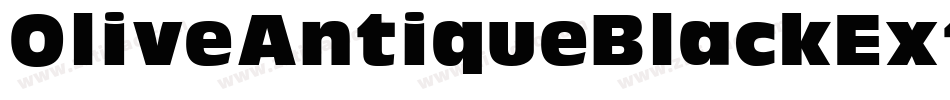 OliveAntiqueBlackExtItalic字体转换