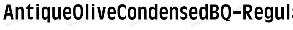 AntiqueOliveCondensedBQ-Regular字体转换