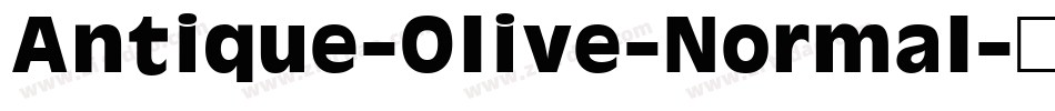 Antique-Olive-Normal字体转换