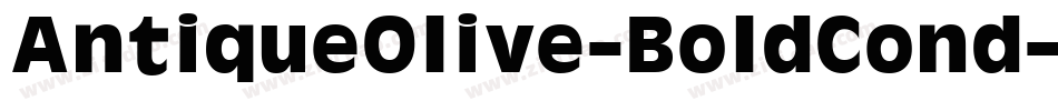 AntiqueOlive-BoldCond字体转换
