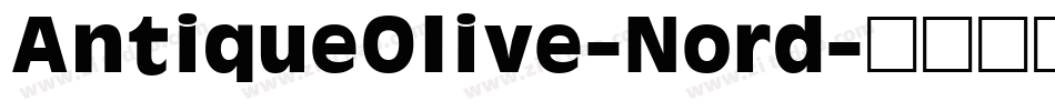 AntiqueOlive-Nord字体转换