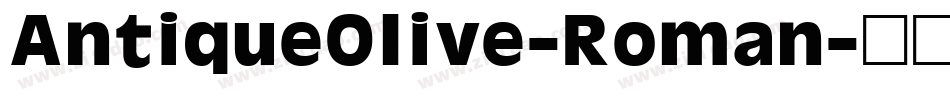 AntiqueOlive-Roman字体转换