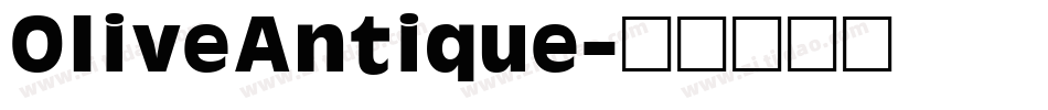 OliveAntique字体转换