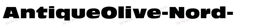 AntiqueOlive-Nord字体转换