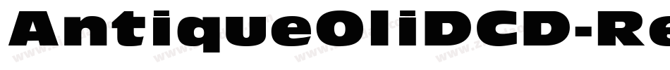 AntiqueOliDCD-Regu字体转换