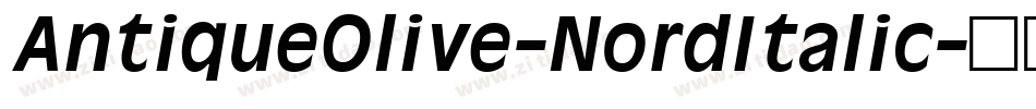 AntiqueOlive-NordItalic字体转换