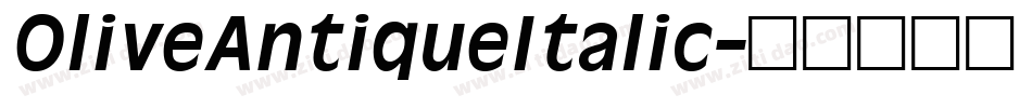 OliveAntiqueItalic字体转换
