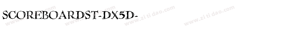 ScoreBoardSt-DX5d字体转换