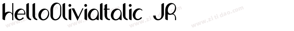 HelloOliviaItalic-JR字体转换