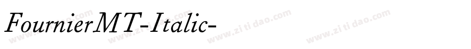 FournierMT-Italic字体转换
