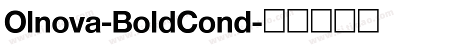 Olnova-BoldCond字体转换