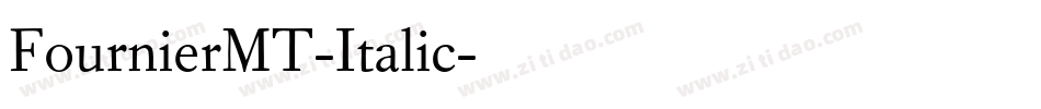 FournierMT-Italic字体转换